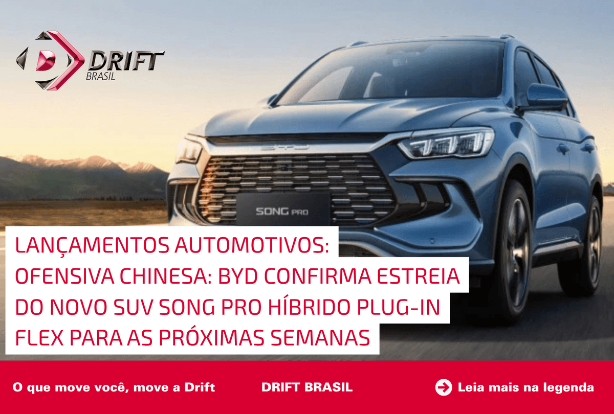 Ofensiva chinesa: BYD confirma estreia do novo SUV Song Pro híbrido plug-in flex para as próximas semanas
