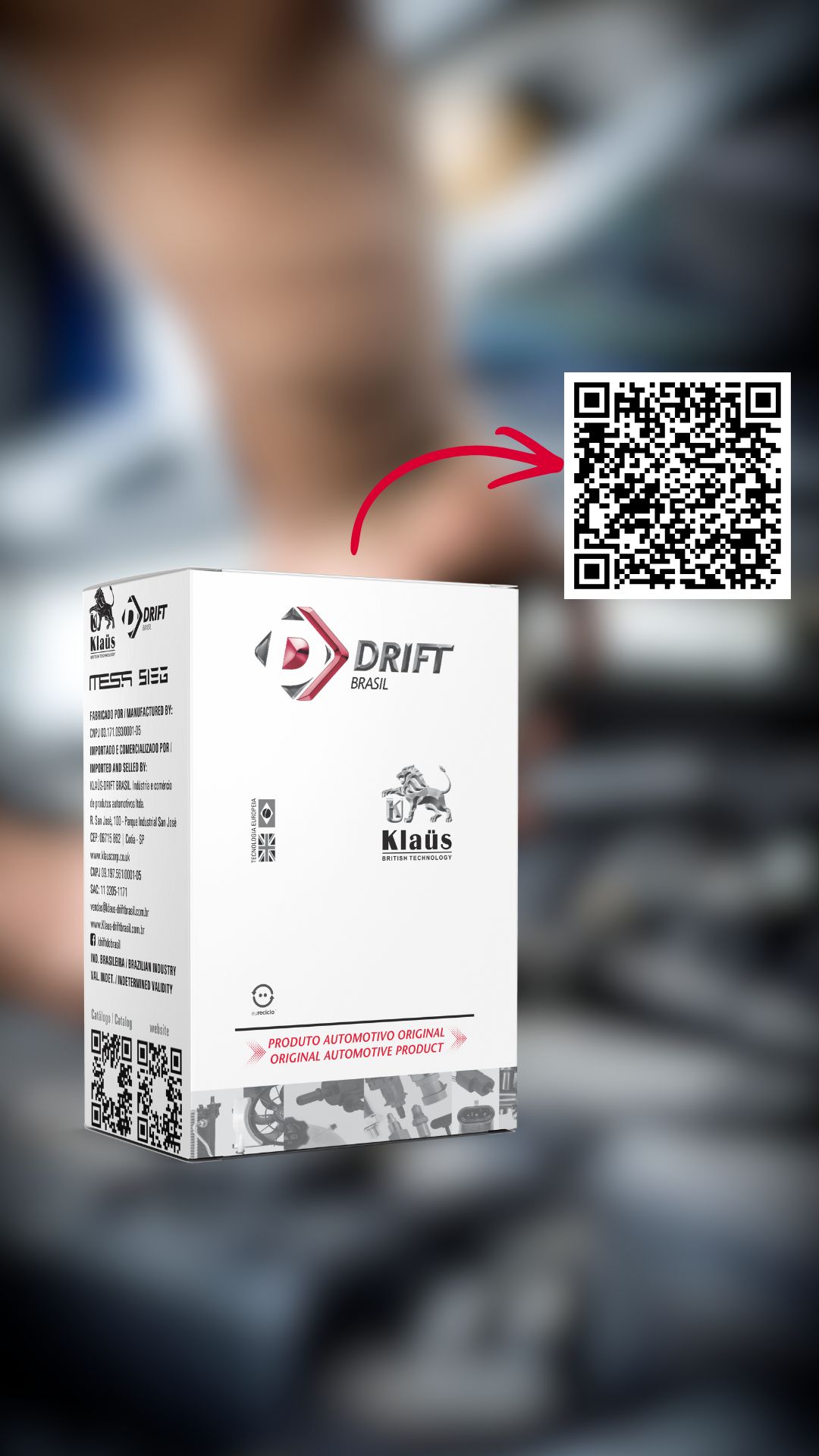 Embalagem com QR Code