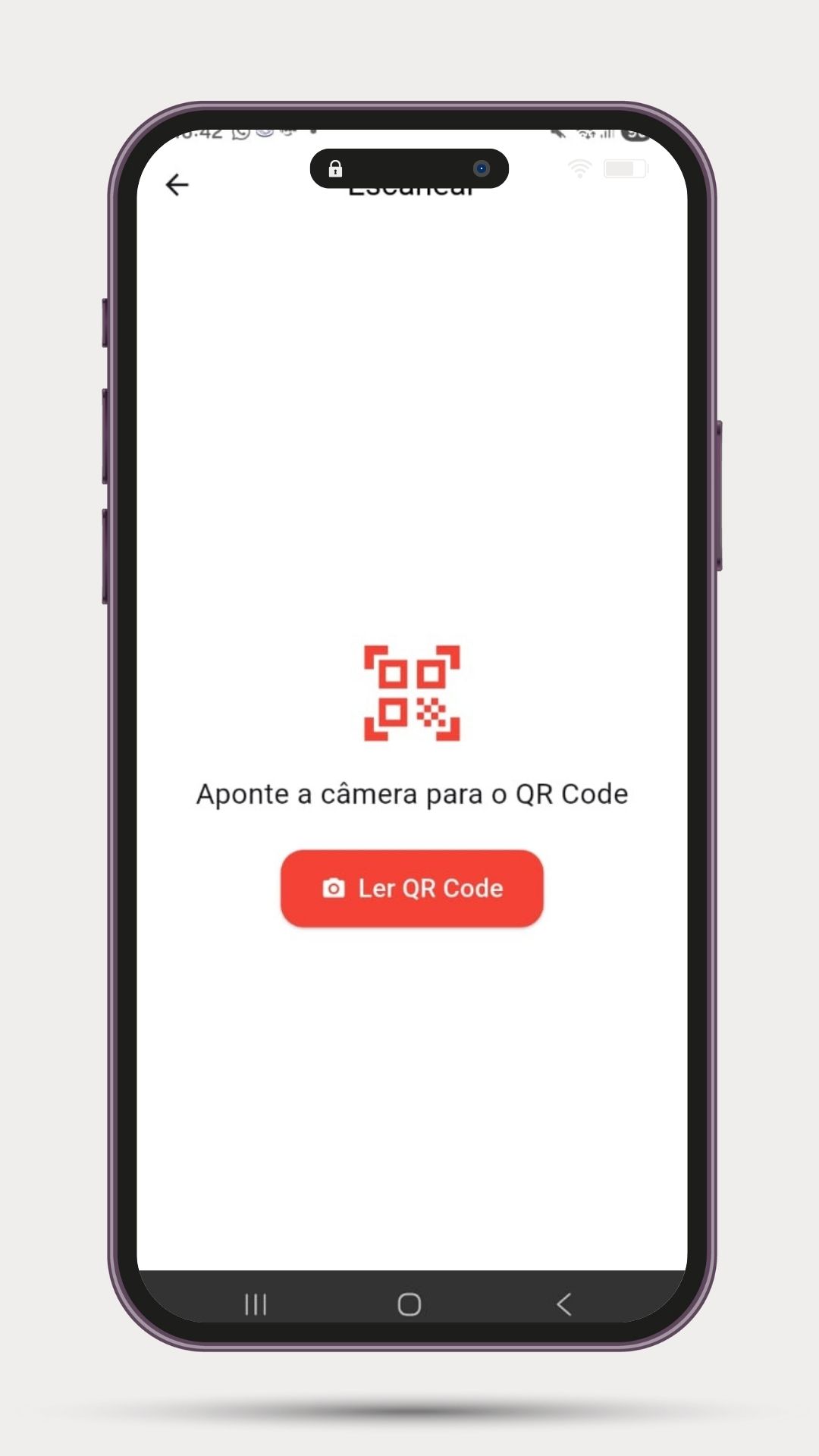 Escaneando QR Code no app